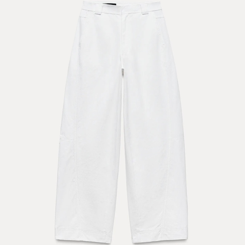 ZARA TRF Barrel Fit Pants